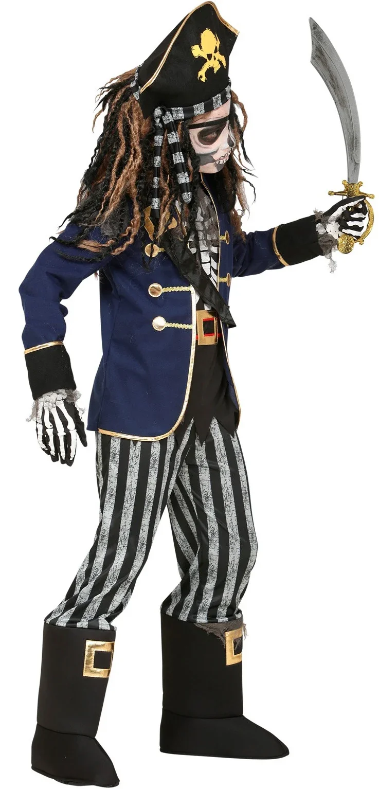 Disfraz de Capitán Pirata Esqueleto para Niño - Image 4