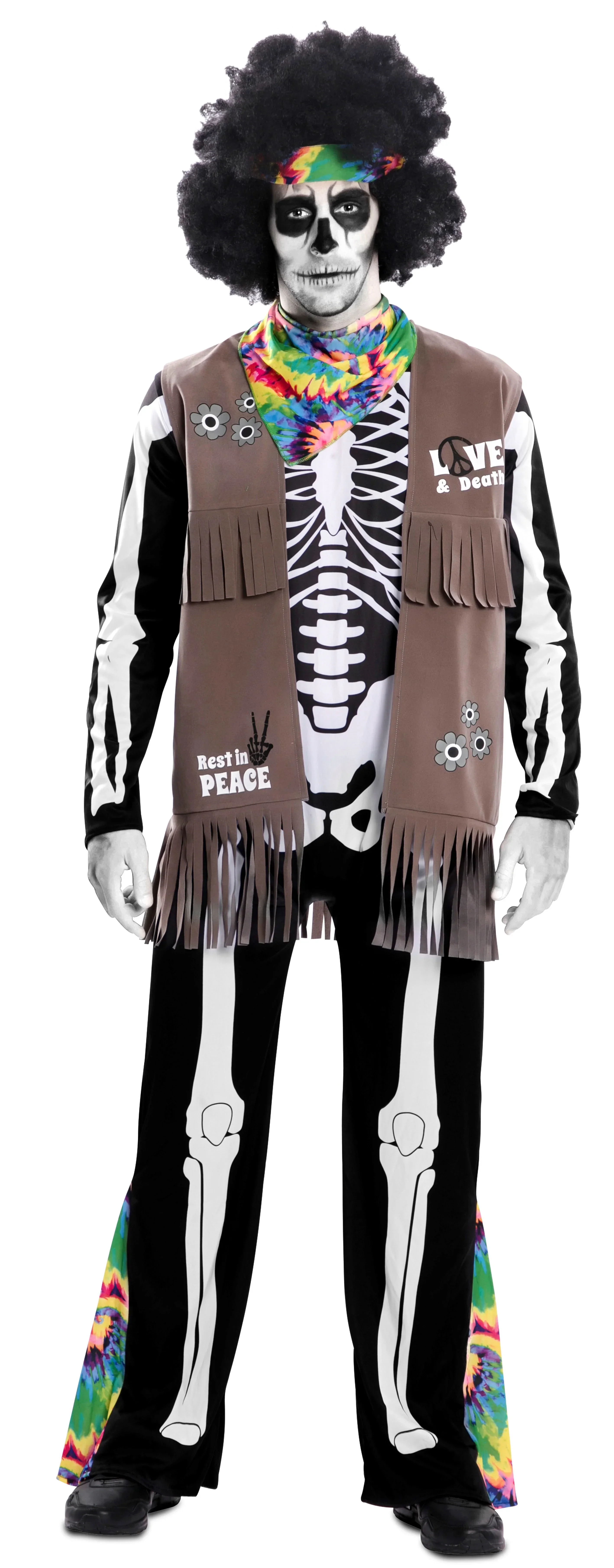 Disfraz de Esqueleto Hippie para Adulto - Image 8