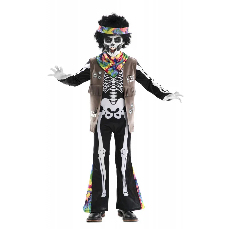 Disfraz de Esqueleto Hippie Infantil