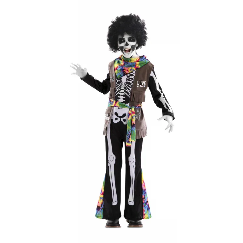 Disfraz de Esqueleto Hippie Infantil - Image 2