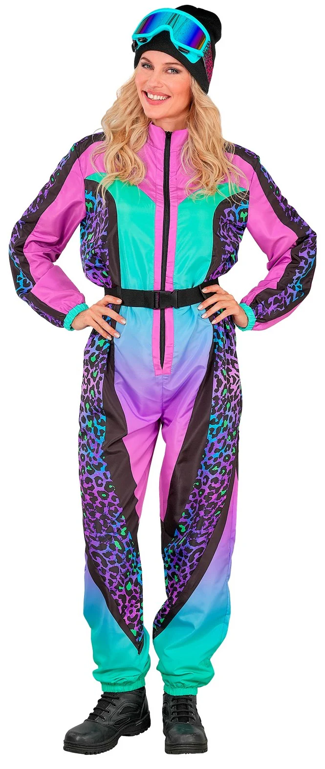 Disfraz de Esquiadora Leopardo Multicolor para Mujer - Image 4