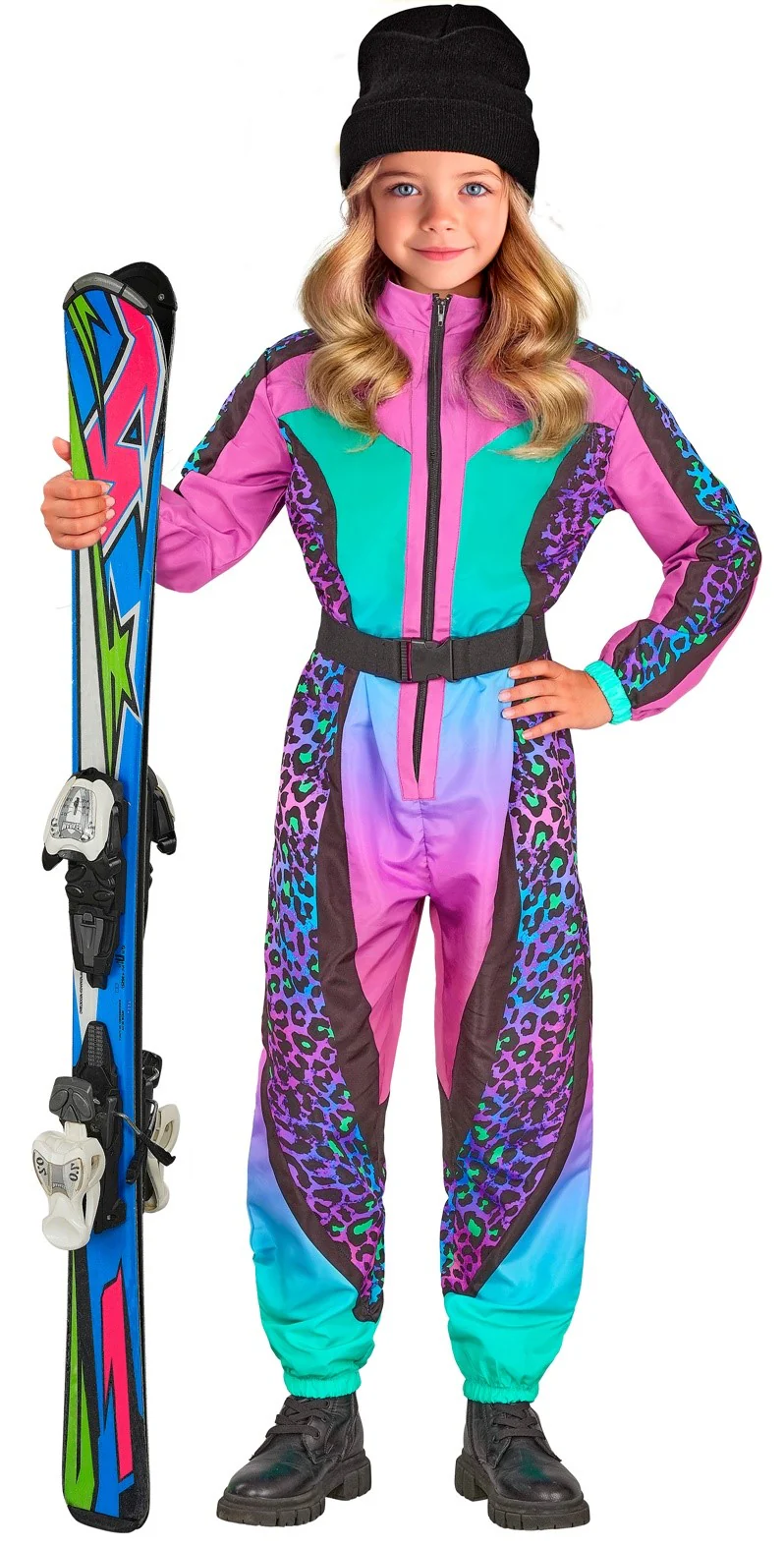Disfraz de Esquiadora Leopardo Multicolor para Niña - Image 3