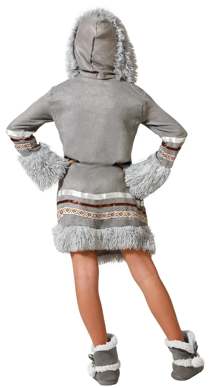 Disfraz de Esquimal Gris para Niña - Image 2