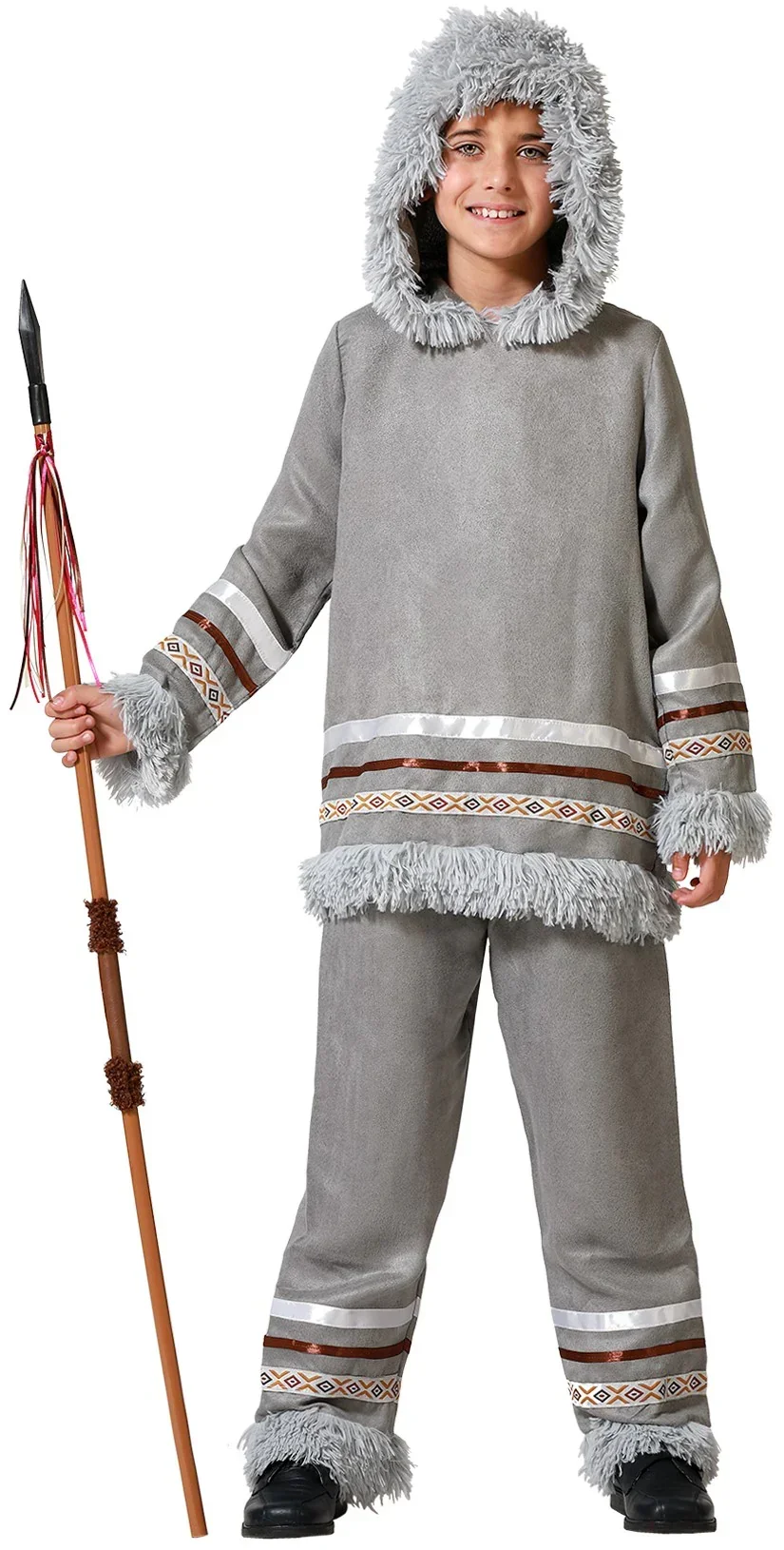Disfraz de Esquimal Gris para Niño
