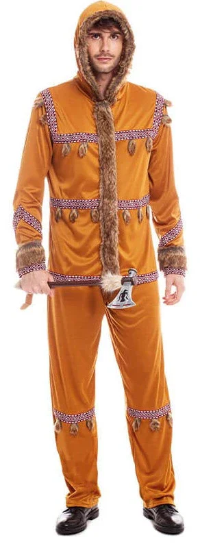 Disfraz de Esquimal del Polo Norte Marrón para Hombre - Image 3