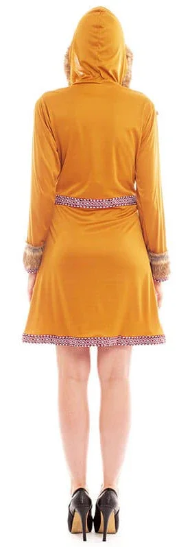 Disfraz de Esquimal del Polo Norte Marrón para Mujer - Image 2