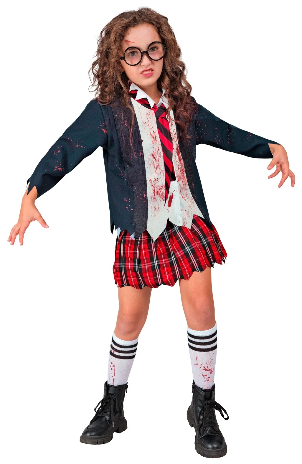 Disfraz de Estudiante Zombie para Niña - Image 3