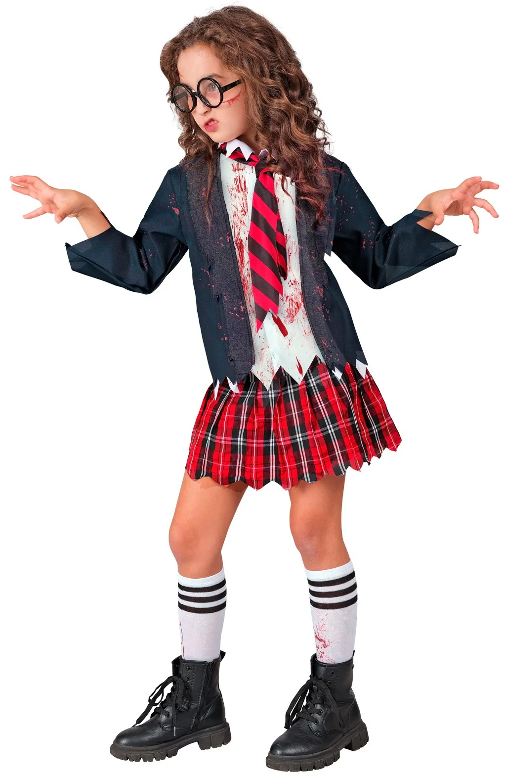 Disfraz de Estudiante Zombie para Niña - Image 4