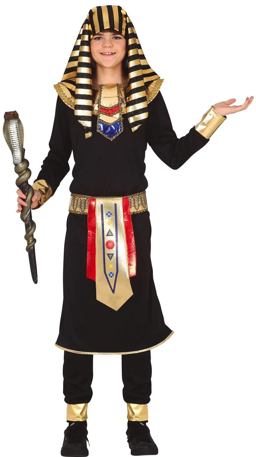 Disfraz de Faraón Negro para Niño - Image 3