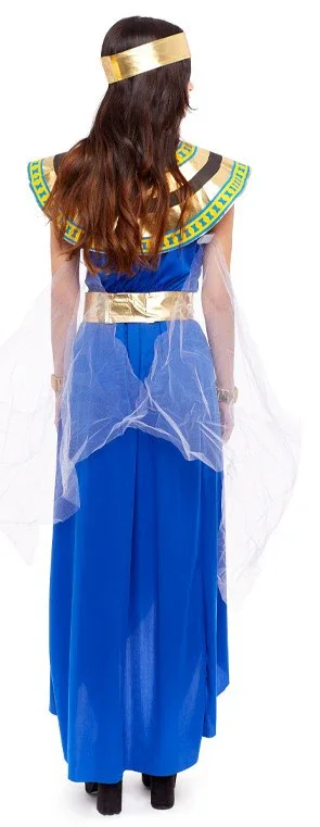Disfraz de Faraona Egipcia Azul para Mujer - Image 2