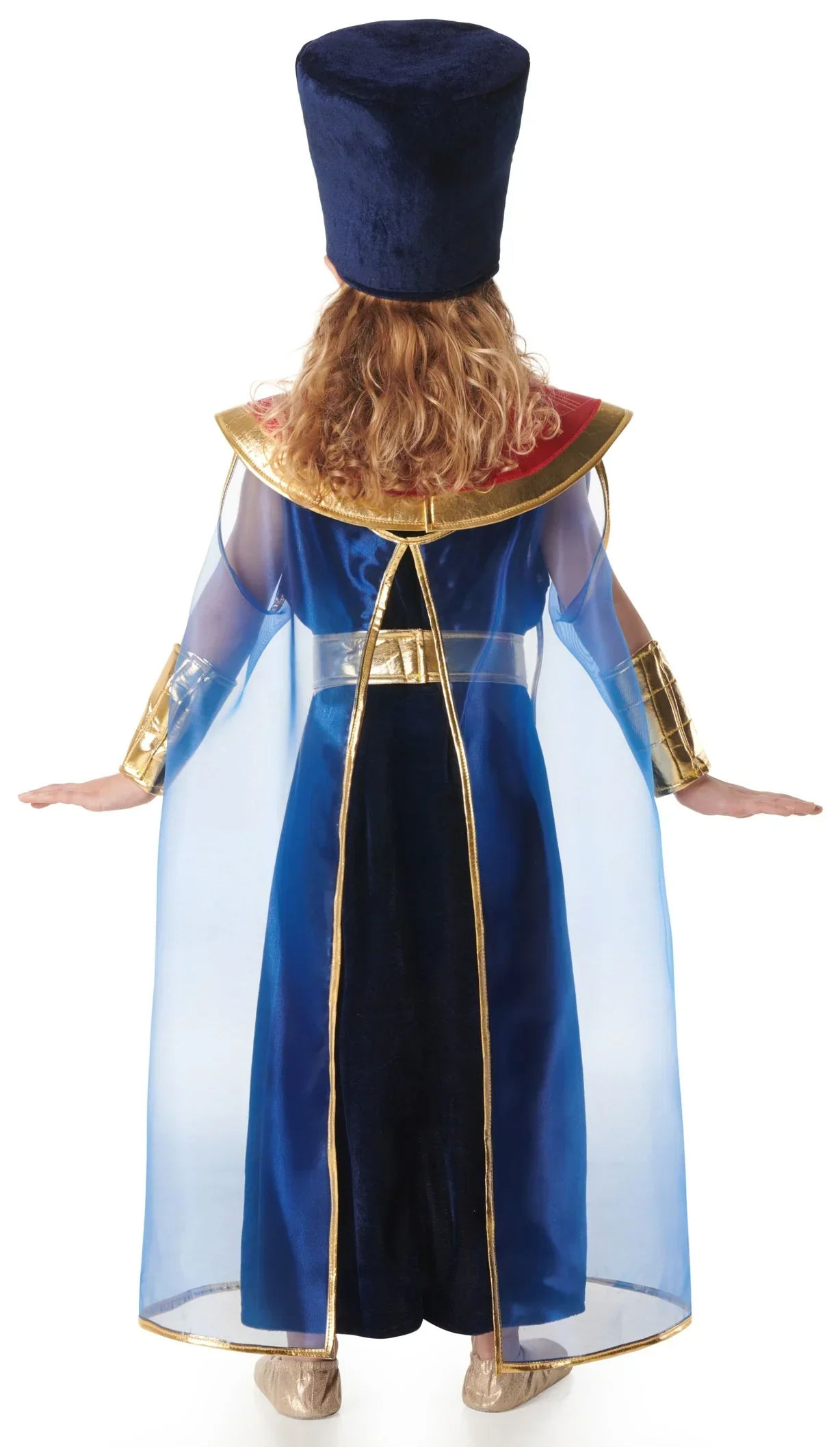 Disfraz de Faraona Egipcia Elegante Azul para Niña - Image 2