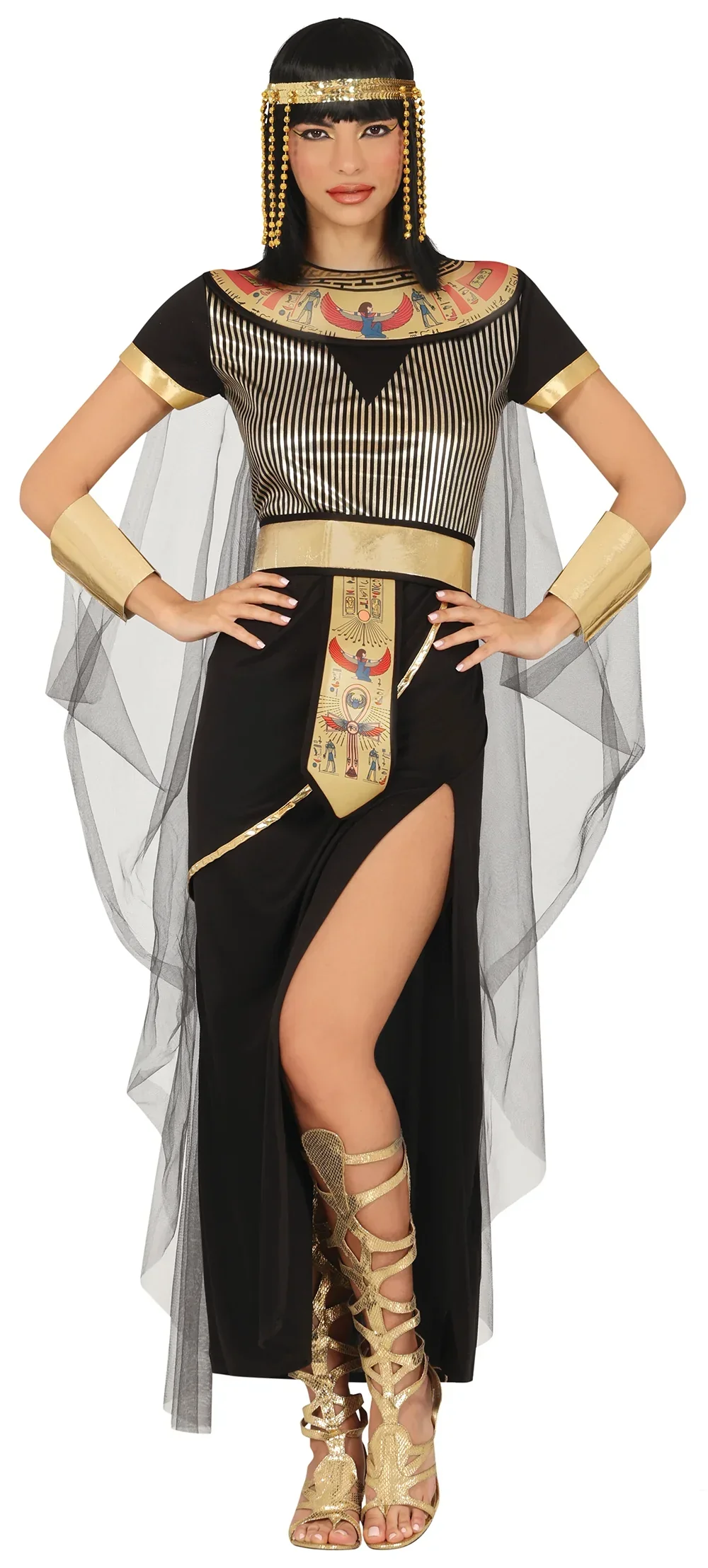 Disfraz de Faraona Nefertiti Negro para Mujer