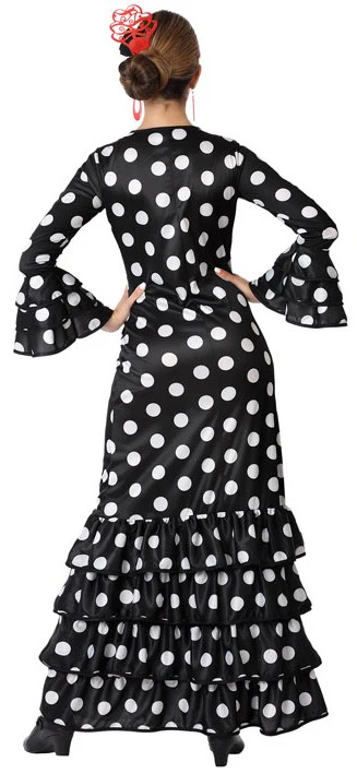 Disfraz de Flamenca Negro para Adulto - Image 2