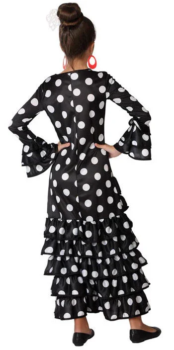 Disfraz de Flamenca Negro Infantil - Image 2