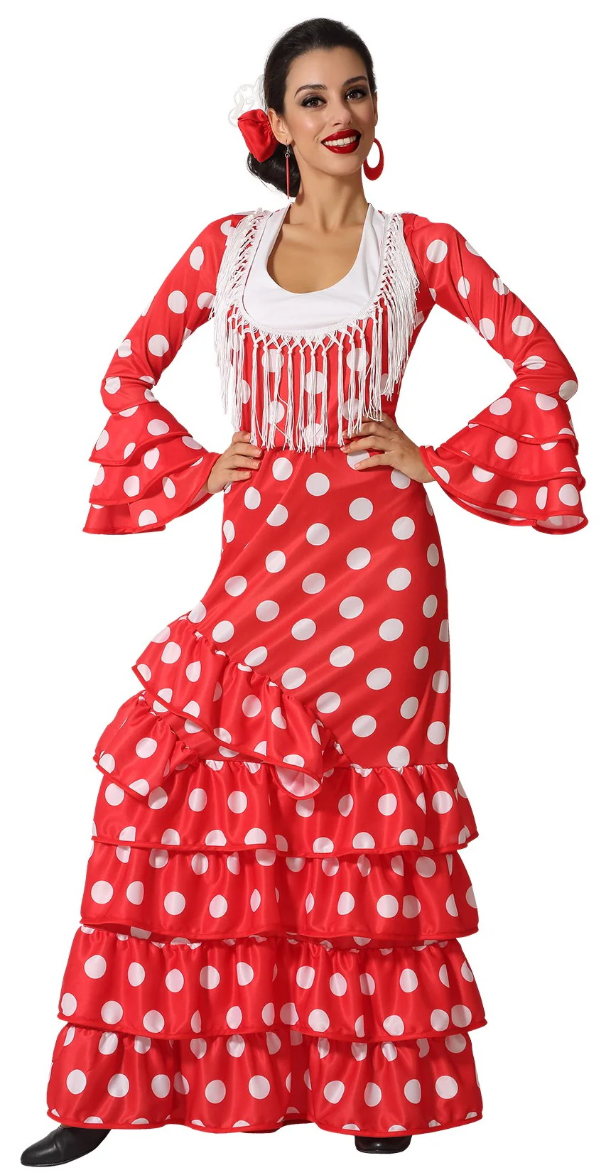 Disfraz de Flamenca Rojo para Adulto