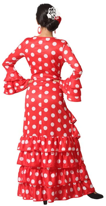 Disfraz de Flamenca Rojo para Adulto - Image 2