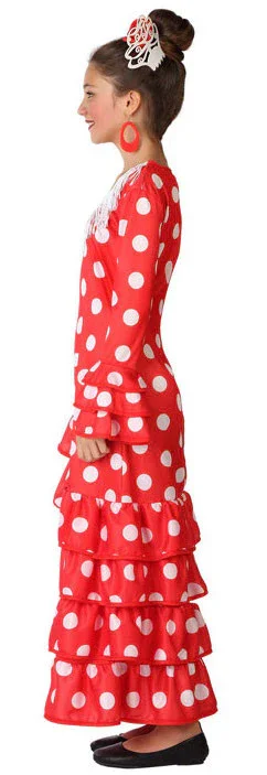 Disfraz de Flamenca Rojo Infantil - Image 3