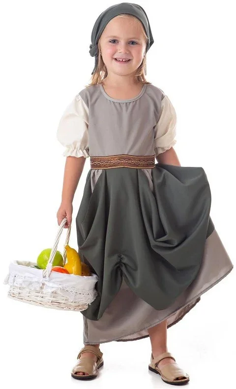 Disfraz de Frutera Medieval para Niña - Image 2