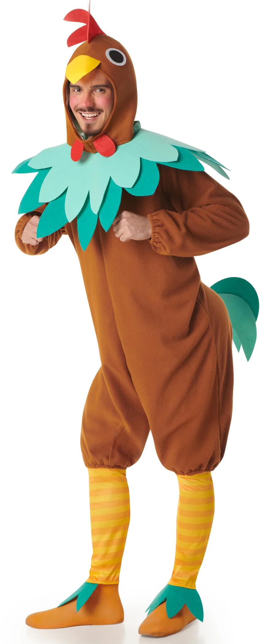 Disfraz de Gallo Marrón para Hombre