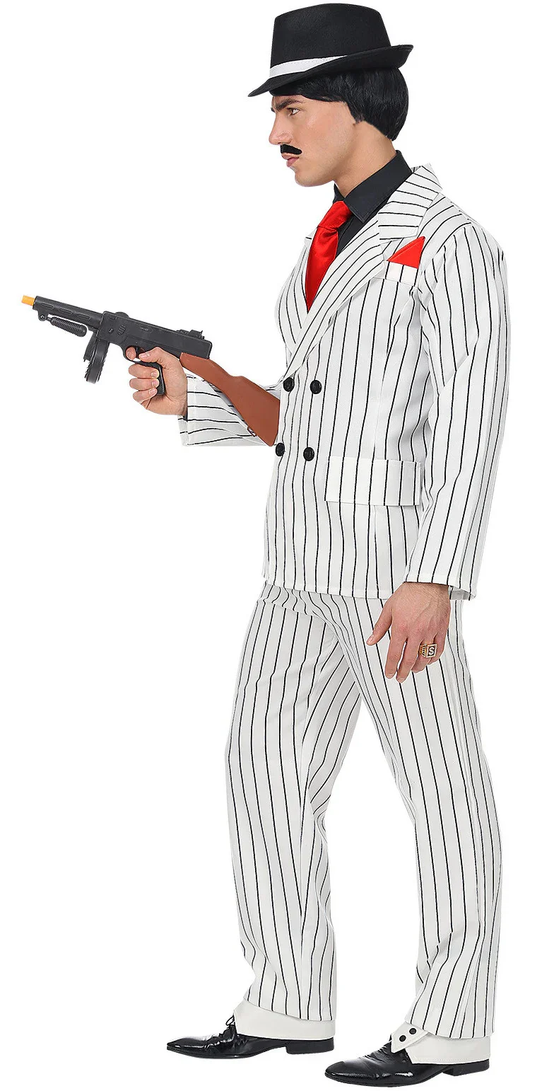 Disfraz de Gangster de la Mafia Blanco para Hombre - Image 3