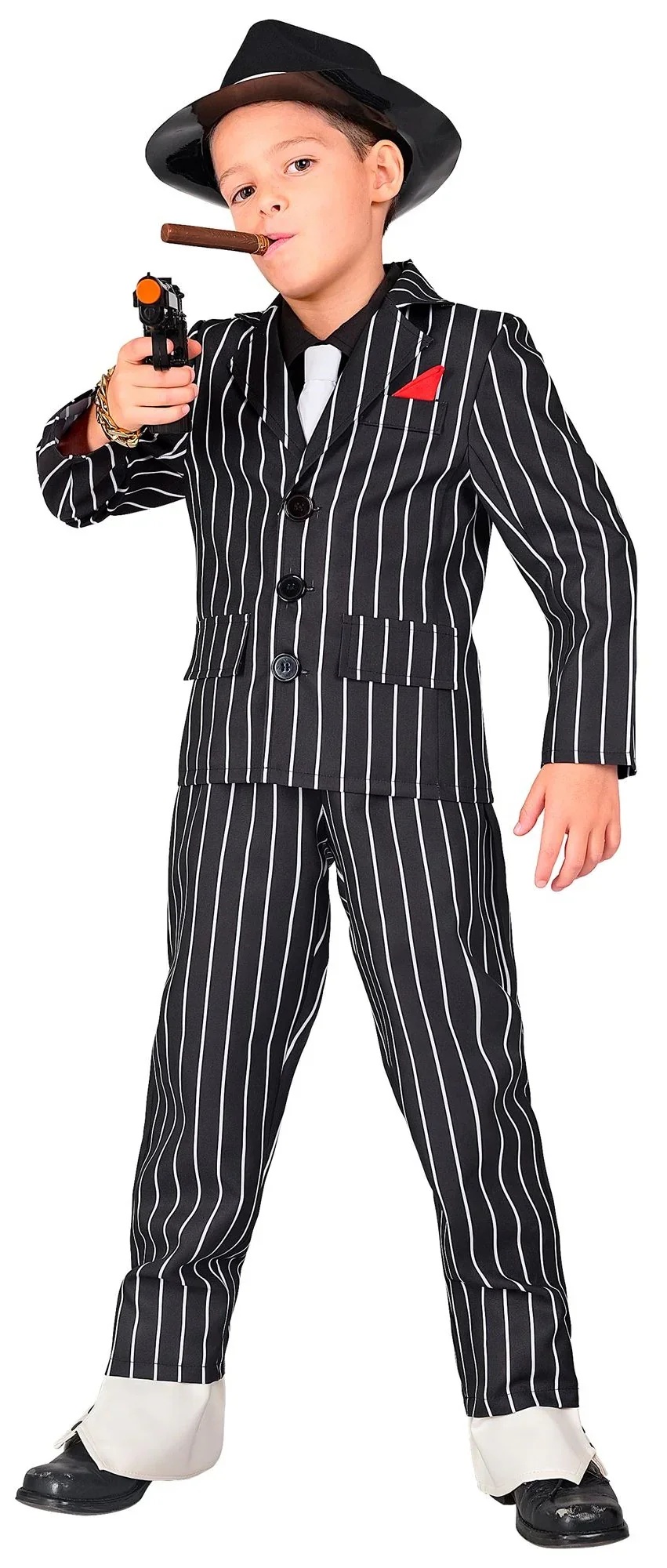 Disfraz de Gangster Negro para Niño - Image 3