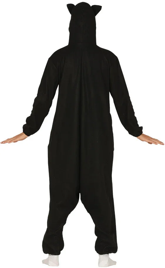 Disfraz de Gato Negro Pijama Adulto - Image 2