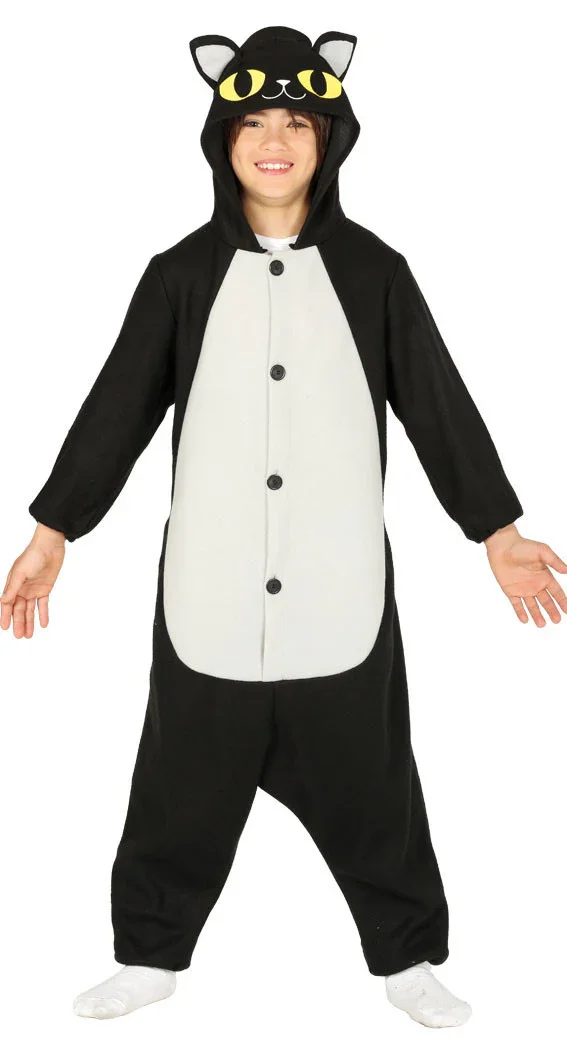 Disfraz de Gato Negro Pijama Infantil