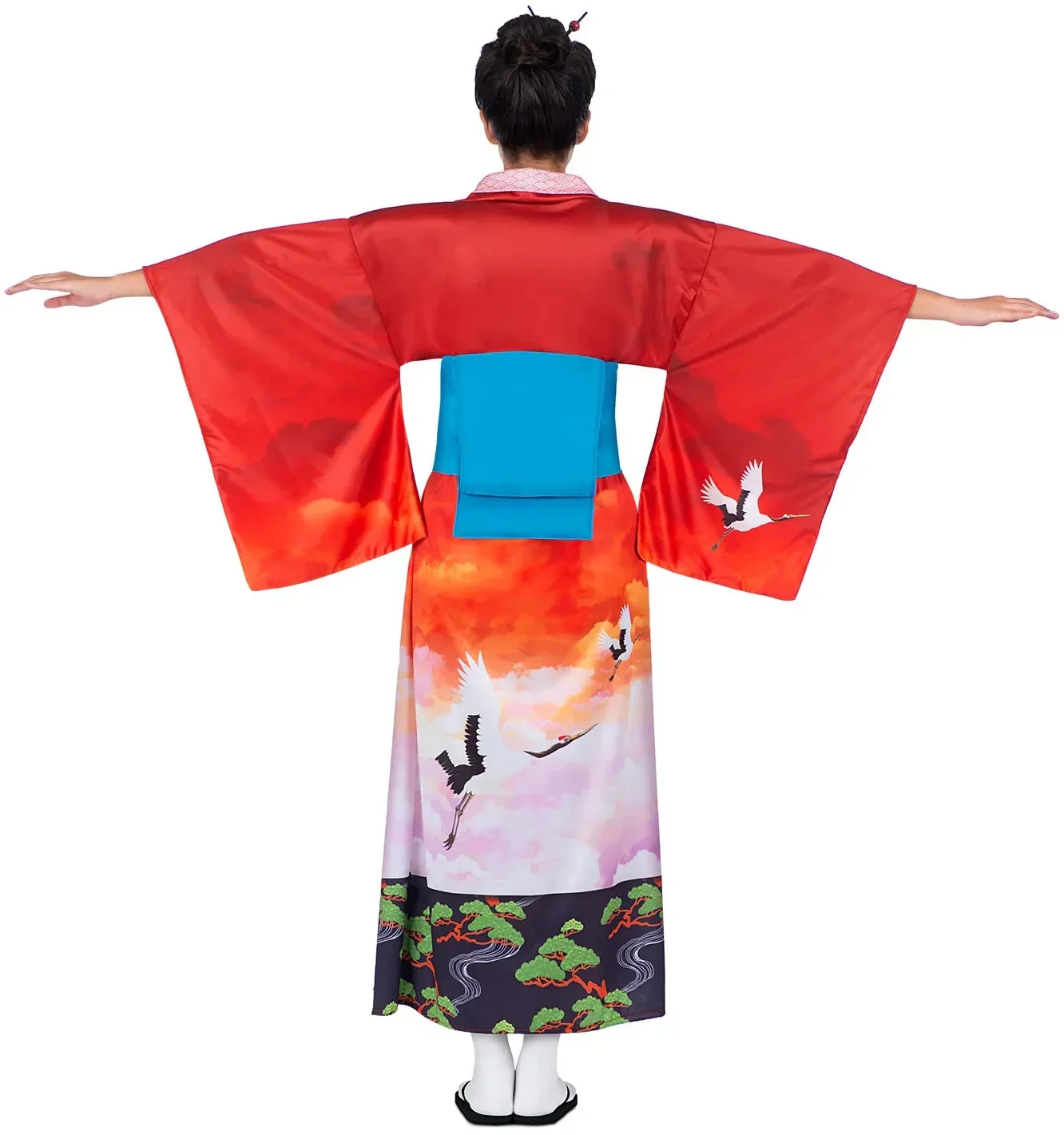 Disfraz Geisha Kimono Paisaje para Mujer - Image 2