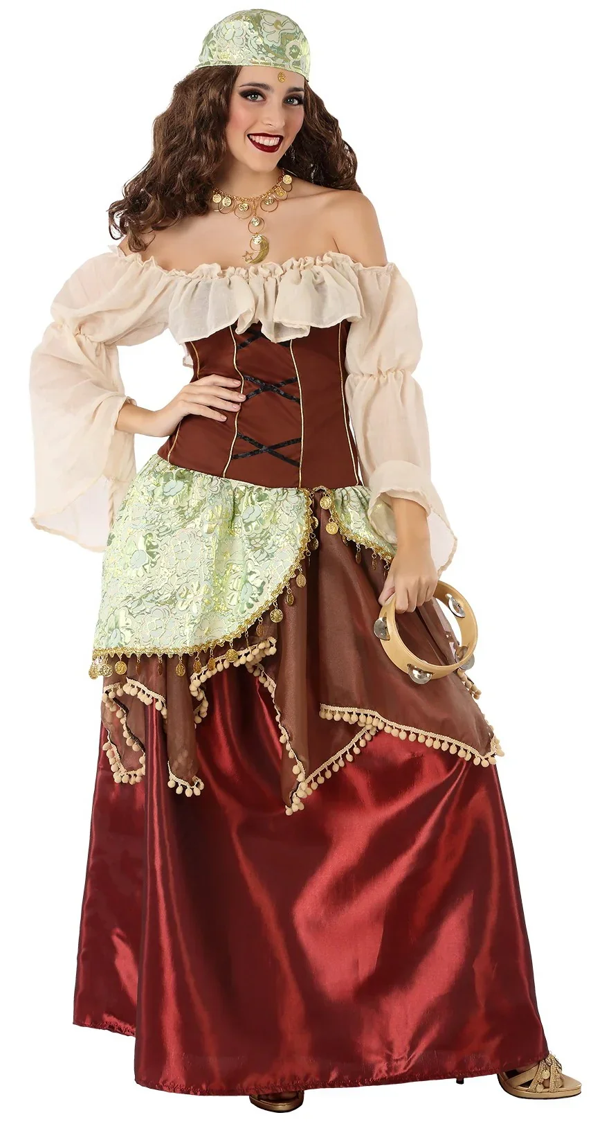 Disfraz de Gitana Medieval para Mujer