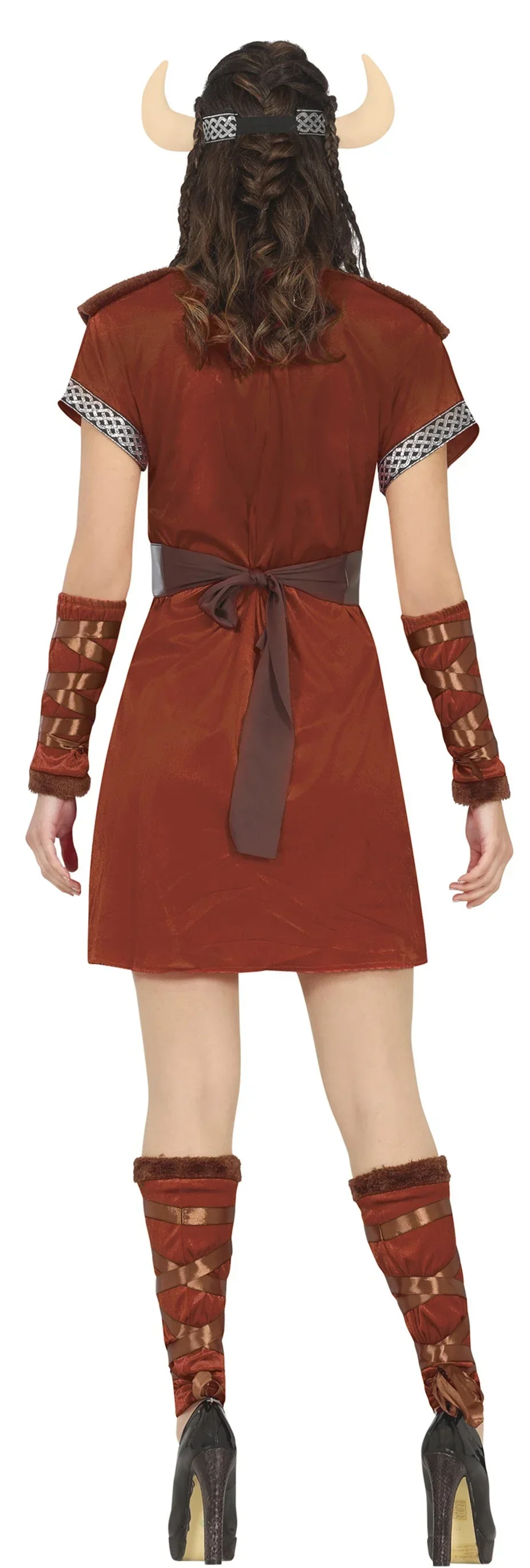 Disfraz de Guerrera Vikinga Marrón para Mujer - Image 2