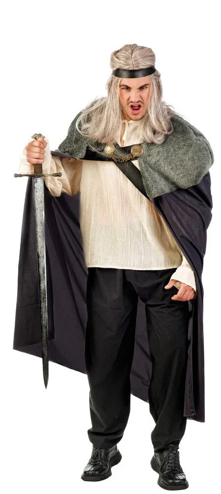 Disfraz de Guerrero Medieval Gris - Image 3