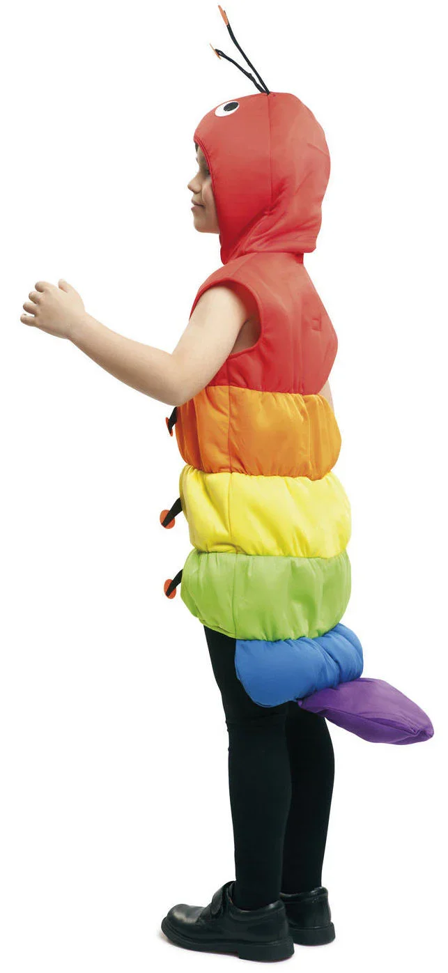 Disfraz de Gusano Multicolor Infantil - Image 2