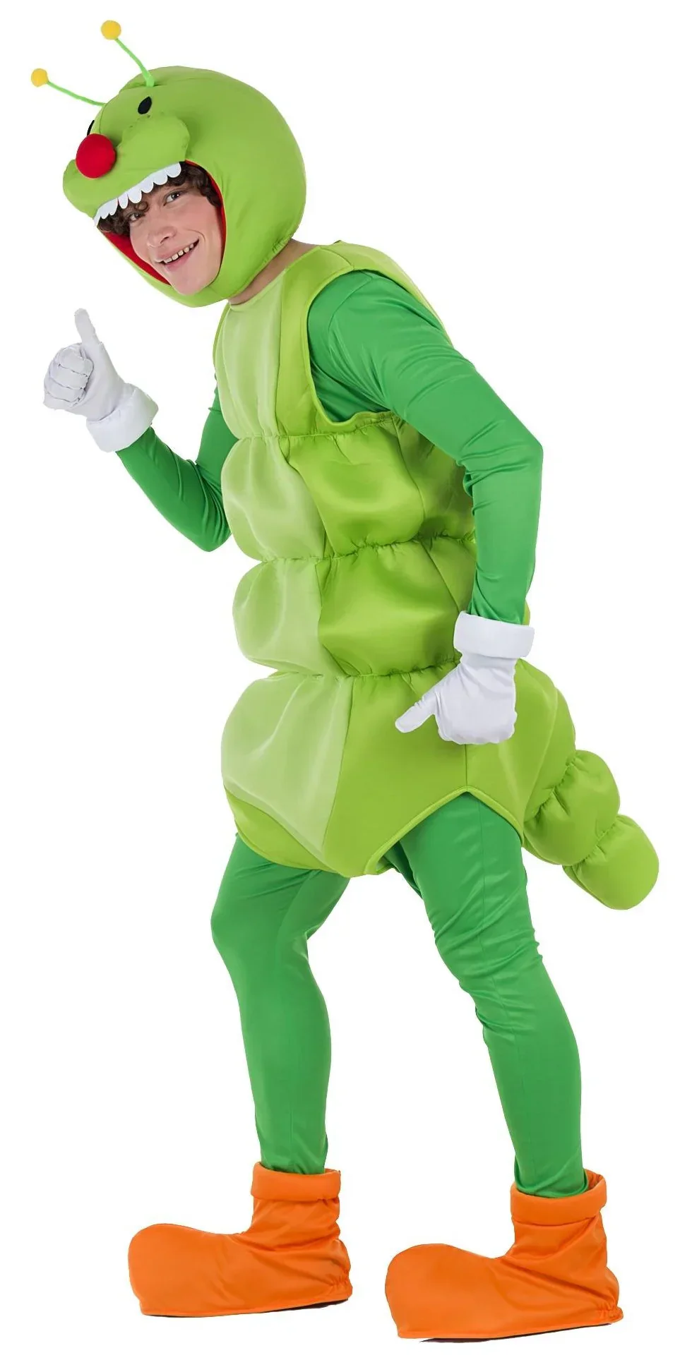 Disfraz de Gusano Verde para Adulto - Image 2