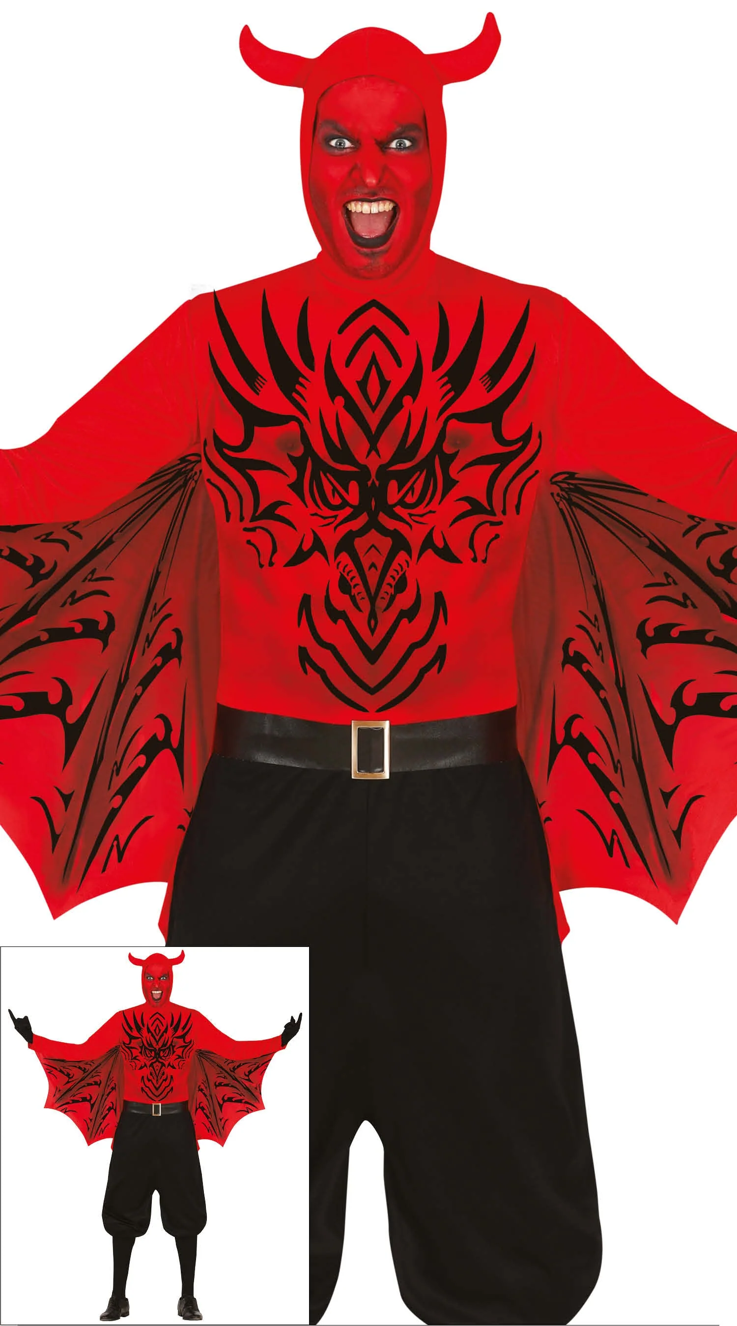 Disfraz Halloween de Demonio para Hombre