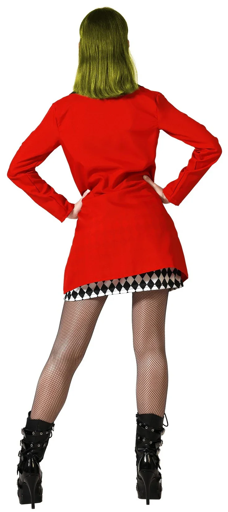 Disfraz de Harley Loca con Traje Rojo para Mujer - Image 3