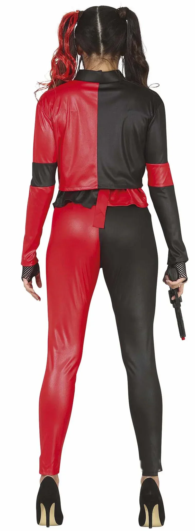 Disfraz de Harley Rebelde Roja y Negra para Mujer - Image 2