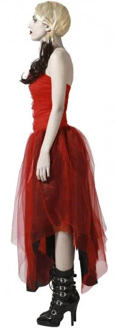 Disfraz de Harley Rojo Falda de Tul para Mujer - Image 3