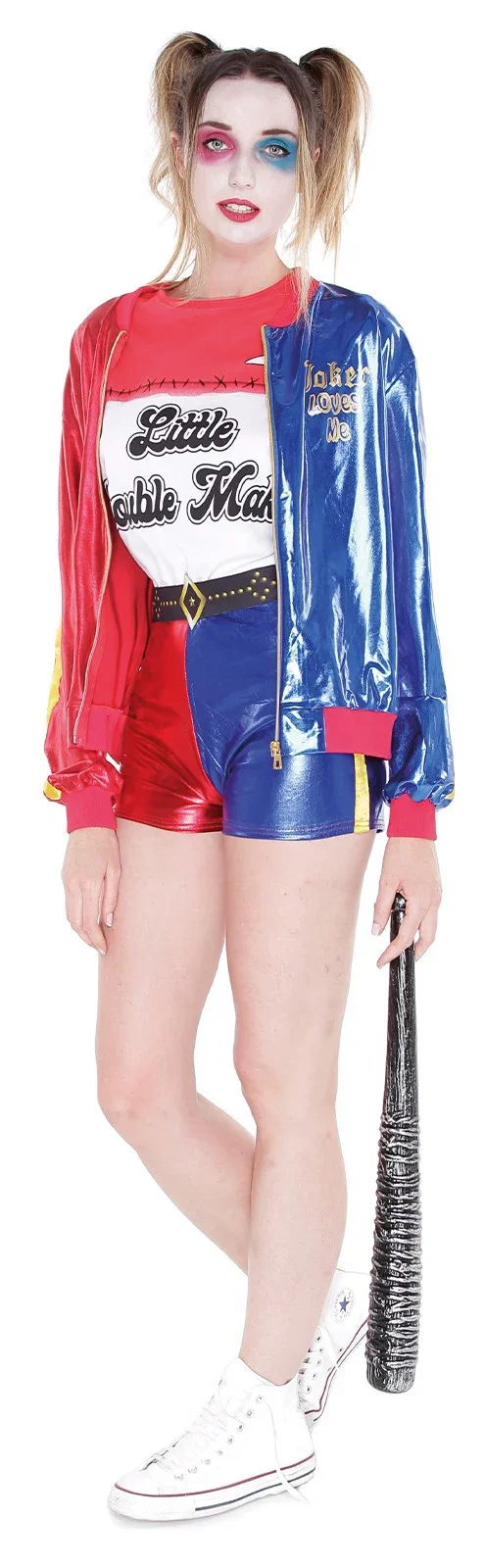 Disfraz de Harley Villana con Chaqueta para Mujer - Image 4