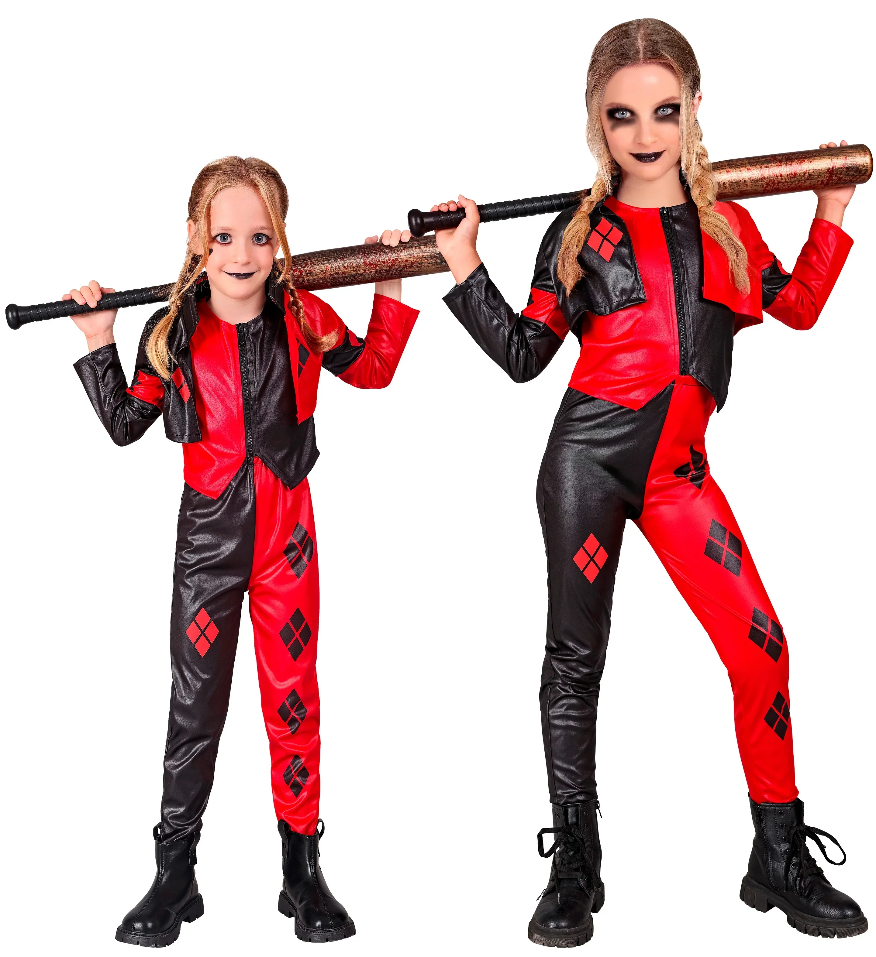 Disfraz de Harley Villana Malvada para Niña