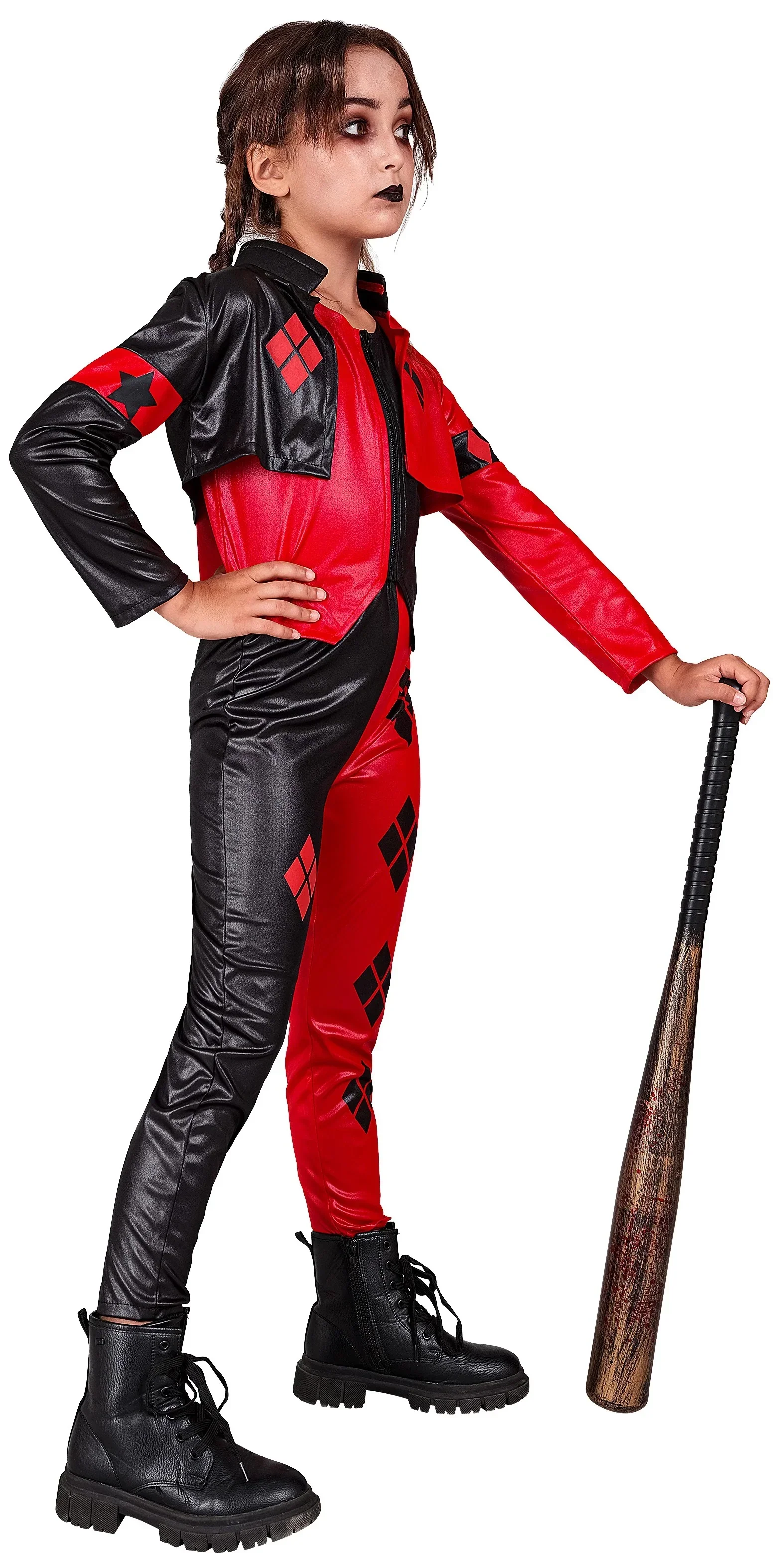 Disfraz de Harley Villana Malvada para Niña - Image 3