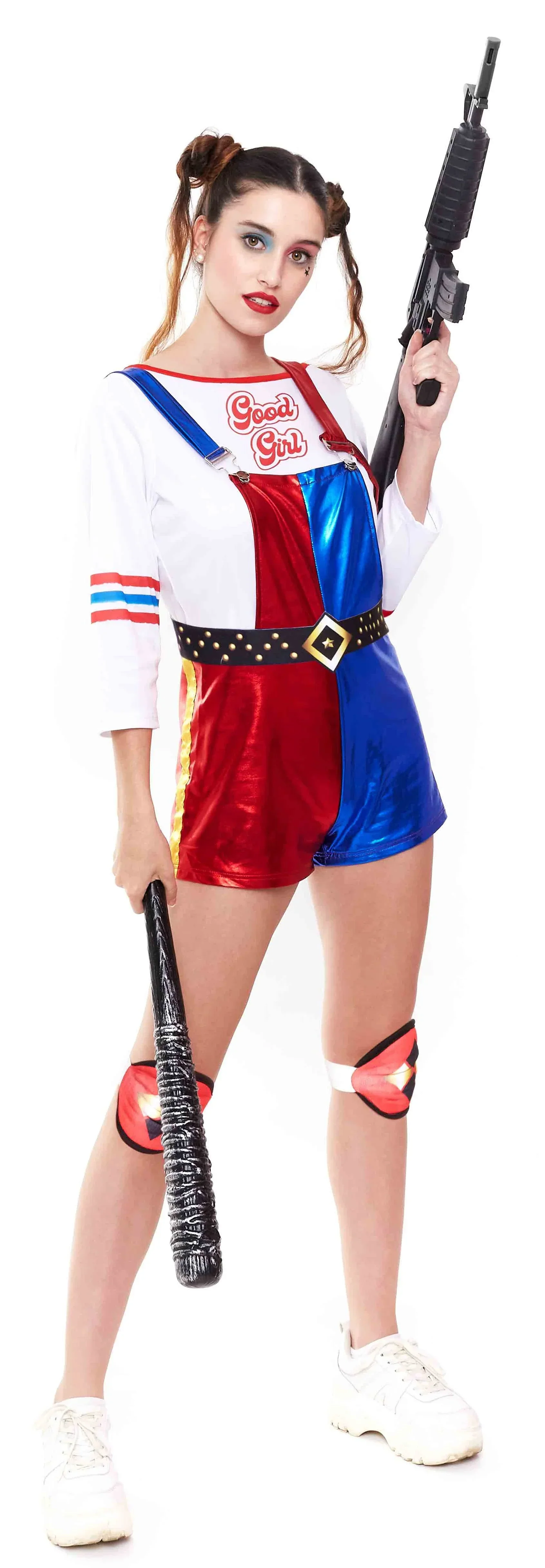 Disfraz de Harley Villana con Peto para Mujer - Image 3