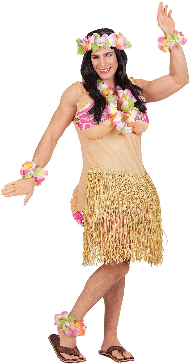 Disfraz de Hawaiana Gordita para Hombre - Image 3