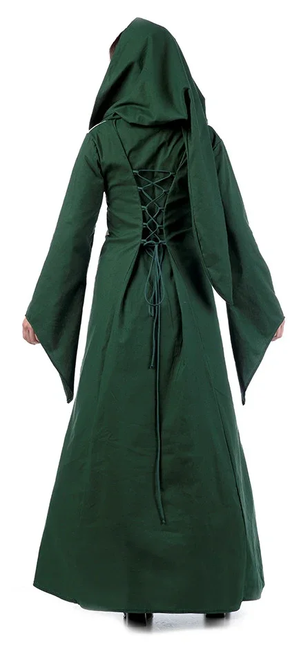 Disfraz de Hechicera Medieval Verde - Image 2