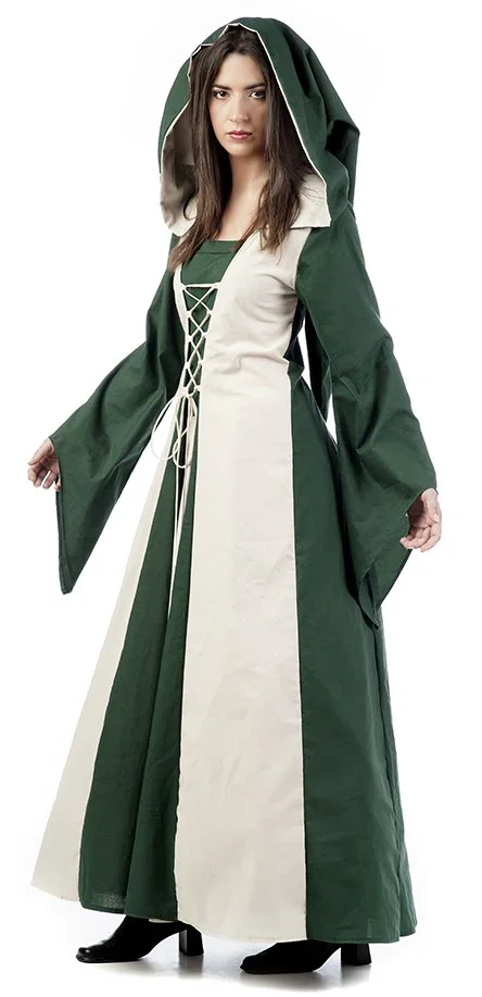 Disfraz de Hechicera Medieval Verde - Image 3