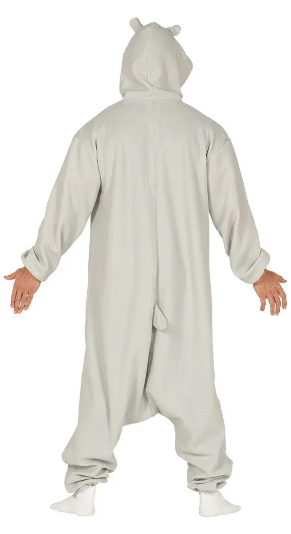 Disfraz de Hipopótamo Pijama para Adulto - Image 3