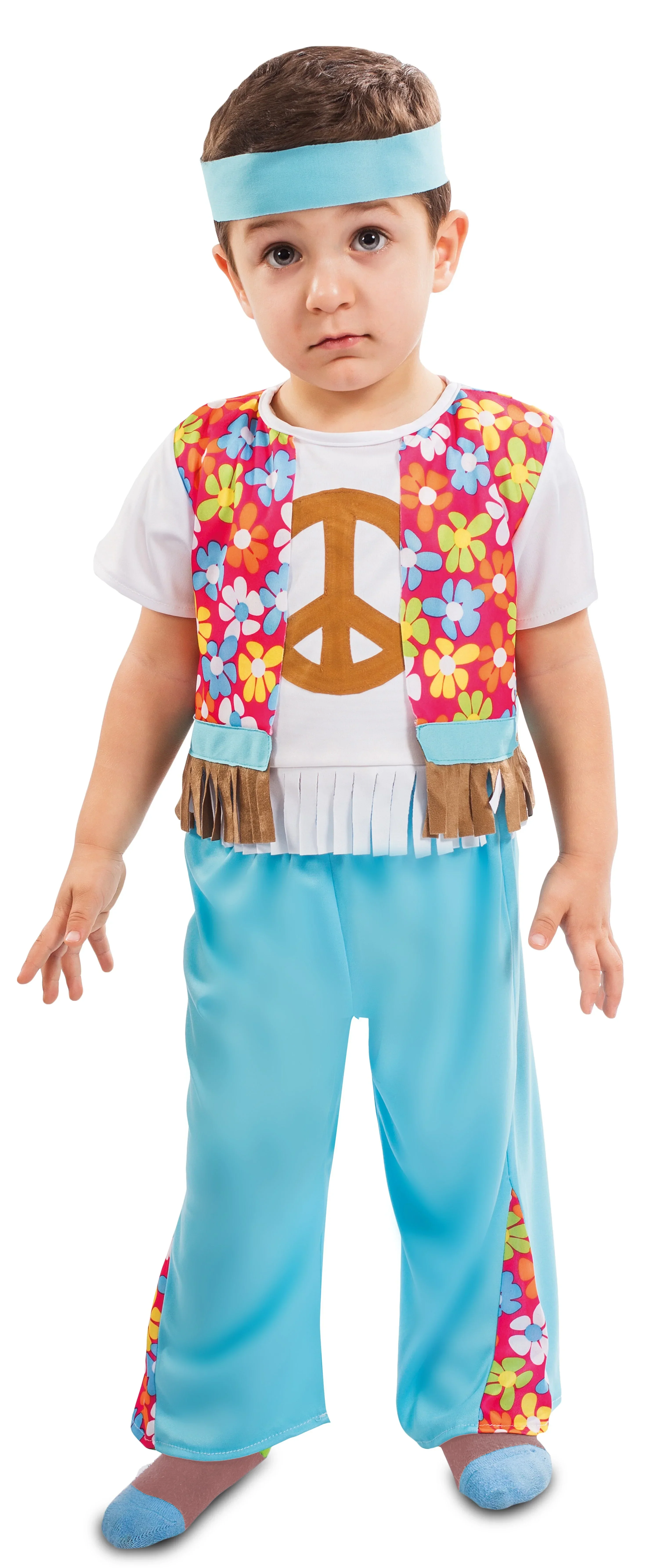 Disfraz de Hippie Azul para Bebé - Image 2
