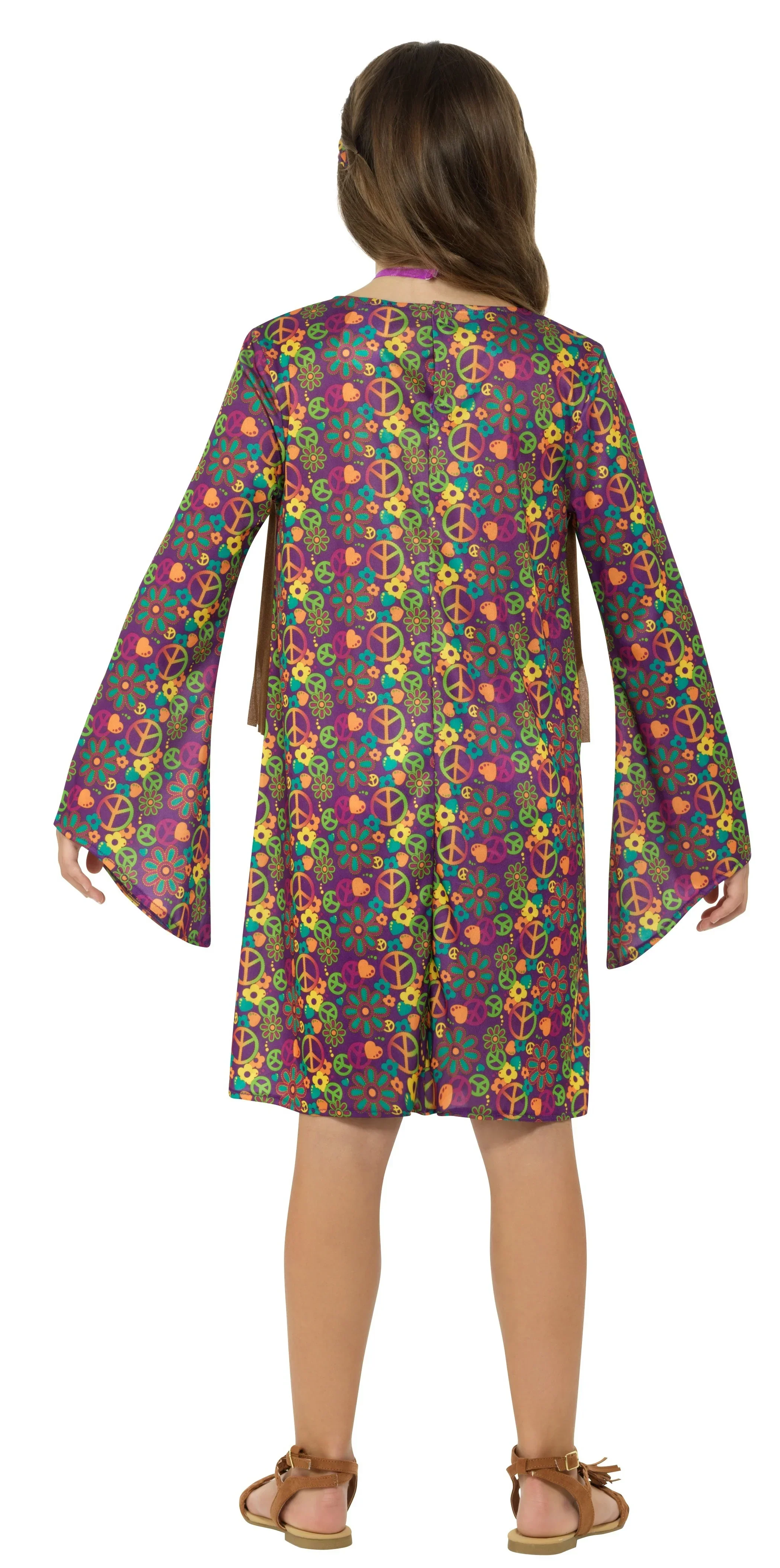 Disfraz de Hippie con Chaleco para Niña - Image 2
