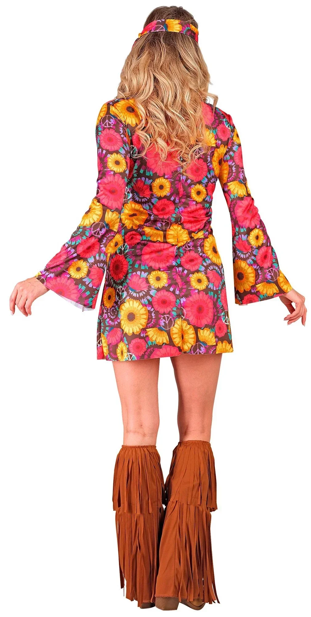 Disfraz Hippie con Estampado de Girasoles para Mujer - Image 2