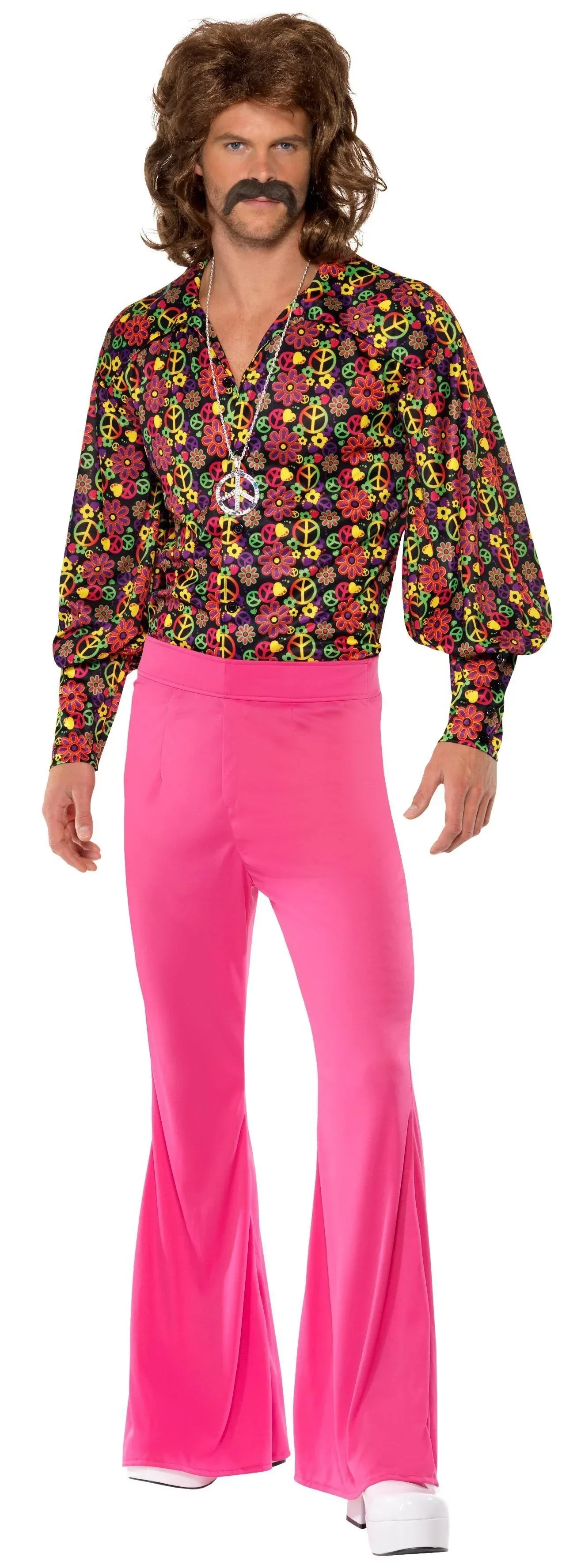 Disfraz de Hippie Flower Power para Hombre - Image 4