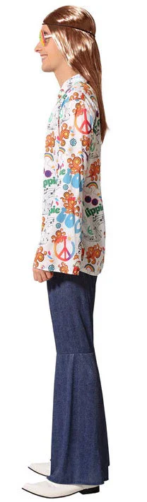 Disfraz de Hippie Jeans Estampado para Hombre - Image 3